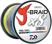 Daiwa J-BRAIDX8, Bulk, Multi-Color,