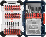 BOSCH SDMSD45 45-Piece Driven Impact Tough Screwdriving Custom Case Assorted Set with Included Storage Case