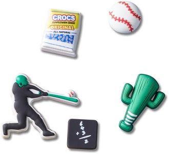 Crocs Unisex Glow in the Dark and LED Light Collection Multi Packs, Baseball Team, 5 Pack