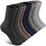 SIMIYA 5 Pairs Mens Merino Wool Soc