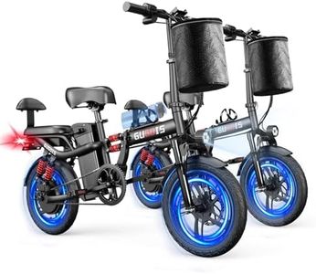 16" Fat Tire Foldable Electric Bike for Adult&Teens, 1000W/750W 30/28MPH Mini Ebike with Child Seater, 48V 20/15.6Ah Removable Battery, SGS UL2849 Certified, 70/60 Miles Long Range Electric Bicycle