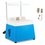 CISSIYOG Portable Stained Glass Grinder, 4200RPM Glass Grinding Tools with 2 Diamond Grinder Bits & Baffle for DIY,Ceramics,Jewelry,Stained Glass - UK Plug