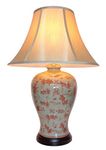 DOWNTON INTERIORS UK's Largest Range of Porcelain Lamps - Large Oriental Ceramic Table Lamp (M3406)