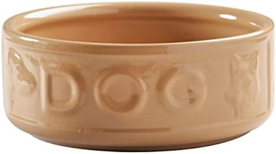 Mason Cash 2030.307 Cane Lettered Stoneware Dog Bowl, 1.2L, Brown 28485, One Size