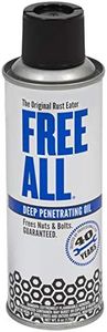 Free All Deep Penetrating Oil Rust Remover, Loosen Rusty Nuts & Bolts, Screws, Clamps, Pipes, 6 oz. Aerosol