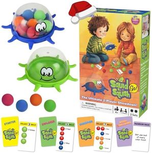 Funwares Colorful Squid Squish: Dynamic Floor Game for Kids, Boosts Kids' Learning and Coordination, Counting and Number Game, Active Play, and Quick Thinking, 2-4 Players, Ages 4-8.