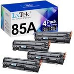 LxTek 4-Pack 85A Toner Cartridge Compatible Replacement for HP 85A CE285A P1102w Toner Cartridge for HP Laserjet Pro P1102 P1102w M1212nf P1109w M1217nfw MF3010 1102w Toner Cartridge (4 Black)