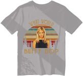 VidiAmazing Vintage What Would Buffy Do ds016 T-Shirt Sport Grey