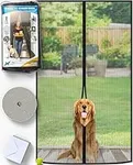 Flux Phenom Magnetic Fly Screen Door - Easy 15-Min Install, Self-Closing, Pet-Friendly Bug Protection - Perfect Fly Screens for Patio Doors, Magnetic Door Screen for 97x208cm