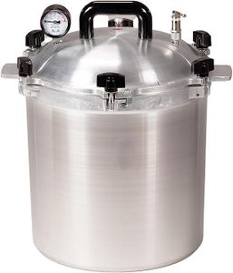 All American 1930 1925X Sterilizer - 25 qt - Non-Electric Sterilizer - Suitable for Any Heat Source - Includes Rack - Made in The USA