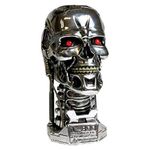 Nemesis Now Terminator 2 Head Statue with Hidden Storage Compartment, Metal Skeleton Statue Box, Hand-Painted Resin, Official Movie Merchandise, 21cm