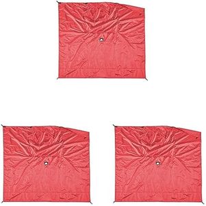 CLAM Quick-Set Wind and Sun Panel Attachment for Escape Sport Screen Shelter Canopy Tent with Carrying Bag, Accessory Only, Red (3 Pack)