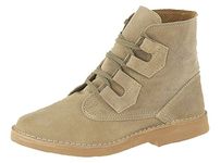 Roamers Mens Ghillie Tie Desert Boots Dark Taupe Suede Size 9 UK