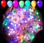 ALUNME 100pcs Mutilcolor Balloon Lights, Long Standby Time Waterproof Mini Ball Light, Round LED Flash Lamp for Paper Lantern Balloon Party,Wedding,Birthday,Festival,New Year and Christmas Decorative