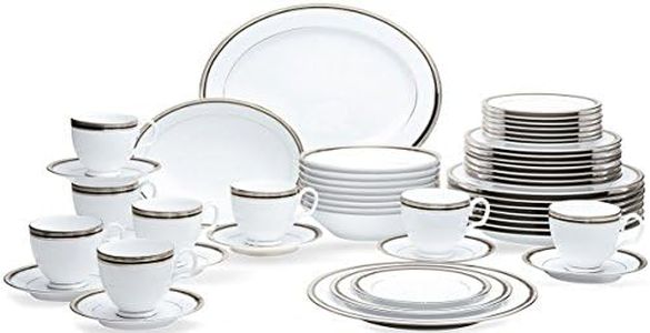 Noritake Austin Platinum 50-Piece Dinnerware Set, Service for 8