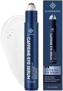 YIIORAUP Caffeine Eye Cream for Bags and Puffiness: Under Eye Cream for Dark Circles – Puffy Eyes Treatment with Eye Roller for Men