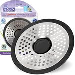 ShowerShroom SHSULT755 Ultra Revolutionary Shower Hair Catcher Drain Protector, Stainless