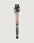 Kathmandu Fizan Trek Hard Working Lightweight All-Terrain Adjustable Poles Pair Unisex Black/Red 2PC