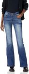 WallFlower Women's Flirty Curvy Flare High Rise Insta Stretch Juniors Jeans (Standard and Plus), Pia, 0