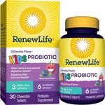 Renew Life Ultimate Flora Kids Probiotic 3 Billion, 30 Chewable Tabs