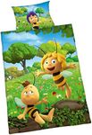 Herding Maya The BEE Toddler Bedding Set, Reversible Motif, Duvet Cover 100 x 135 cm, Pillow Case 40 x 60 cm, Cotton/Renforcé