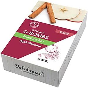 Dr. Fuhrman’s G-BOMBS Organic Nutrition Bar | Whole Food Plant-Based Superfood Snack with Dates, Kale, Berries & Reishi Mushroom | High Fiber with No added sugars, artificial additives or salt | 12 pc