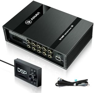 Car Audio Digital Signal Processor - DSP Car Equalizer Built-in Amplifier with 4-Channel Input, 8-Channel Output, 31-Band Graphic Equalizers Kit