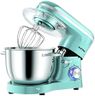Aucma Stand Mixer, 6.2L Food Mixer, Electric Kitchen Mixer with Bowl, Dough Hook, Wire Whip & Beater (6.2L, Blue)
