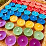 First Row Aromatic Fables Scented Multicolor Set Tealight Candle | Hand-Poured Small Batch Candle Ideal for Diwali Celebration, Wedding, Home Decor, Gifting and Festivals (100)