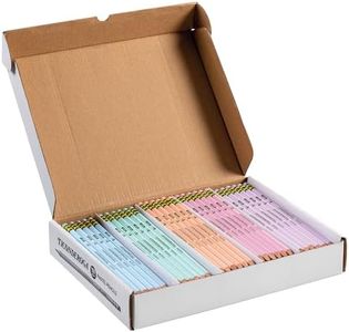 Ticonderoga Wood-Cased Pencils, Pre-Sharpened, 2 HB Soft, Pastel Colors, 150 Count