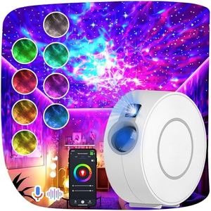 Galaxy Star Projector with App & Voice Control – 16M Colours, Smart WiFi LED Nebula Light, Alexa & Google Compatible, Timer & Dimming – Bedroom Night Light for Kids, Adults & Party Decor