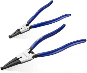 WORKPRO 2-Piece 8" & 11" Heavy Duty External Lock Ring Pliers Set, Blue