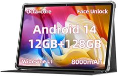 2024 Newest Android 14 Tablet, 11inch Tablet PC,Support Face Unlock, Octa-core CPU,12GB+128GB+512GB Expand, 8000mAh Big Battery, 18W PD Fast Charging, WiFi6, BT5.0,Touchscreen Display Tableta