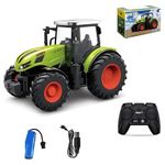 RareFind trove 1:24 RC Tractor 2.4G Remote Controlled Toy, 3.7V Li-ion Battery, Rubber Tyres,Green,Minimum Age 3 Years