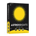 Astrobrights 21538 Acid-Free Copy Paper, 24 lb., 2.5" Height, 8.5" Width, 11" Length, Solar Yellow (Pack of 500)