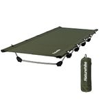 Naturehike Ultralight Folding Camping Cot Bed, Portable Compact Cot for Adults Camping, Hiking, Lightweight Backpackings, Heavy Duty Support 330 Lbs