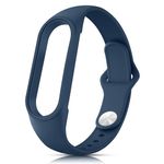 Tobfit Silicone Band for Xiaomi Mi Band 5/ Mi Band 6 (Watch Not Include), Soft Wristbands for Amazfit Band 5/Amazfit Band 6, Sport Strap for Women Men(Navy Blue)