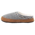 Acorn Women's Slipper with Berber Lining, Suede Siding and Durable Non-Slip Indoor/Outdoor Sole, Ash, 3/4 UK