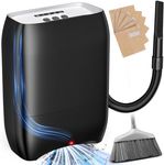 LyriFine Touchless Vacuum Automatic Dustpan, 3-Pack Dustbags Automatic Dustpan with Nozzle Attachment, Auto Sensors Hair Vacuum for Salons, 2 Cleaning Modes Electric Dustpan for Floors Pet Hair Food