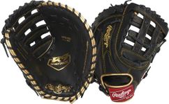 Rawlings | R9 Baseball First Base Mitt | 12.5" |Modified Pro H Web | Left Hand Throw