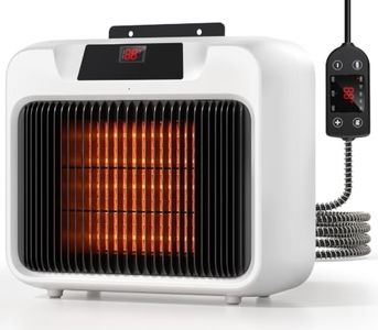 DEJUNPIOOL Dog house Heater 1500W Outdoor Thermostat Pet Heater UL Tested | Heater for Cat Cage Rabbit Hutch, 4 Timer with Controller, Chew Proof Cord, Overheat Protection, Winter Livestock Heating