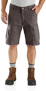 Carhartt Mens Force Relaxed Fit Ripstop Work Cargo Shorts, Tarmac, 38 Regular US