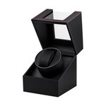 Mcbazel Automatic Watch Winder, Watch Winders for 1 Watches,Automatic Watch Winder Box with Quiet Motor Leather Carbon Fiber Pattern-Black Red