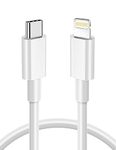 Exeric USB C to Lightning Cable,1M iPhone Charger Cable [MFi Certified] Fast USB-C Power Delivery Charging Cord for 14 13 12 11 XS XR X Pro Max Mini 8 7 6S 6 Plus 5S SE AirPods White