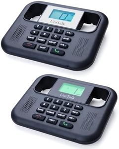 UniTalk Wireless Intercoms for Home & Office, Two-Way Real-time Full-Duplex Voice System with Offline Voice Control,Group Call & Monitor Function, Clear Sound, Long Range Up to 1/4 Mile (UT-001-1F1P)