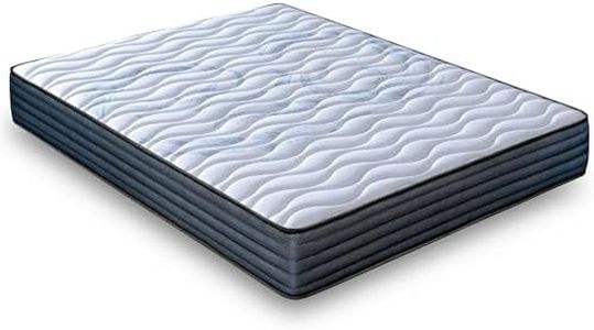 LUXIABED Colchones 135x190 Dual Invierno Verano Enrollado. Transpirable, Antiácaros y Hipoalergénico. Tejido 3X. Confort + Firmeza Media Color Gris. Modelo Fantasy Altura 20 cm