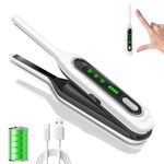 SUNMAY Voga Mini Cordless Hair Straightener for Short Hair, 3/10 Inch Small Pencil Flat Iron for Pixie Cut and Beard, Portable 2 in 1 Wireless Hair Straightener and Curler for Travel, 5000mAh Battery