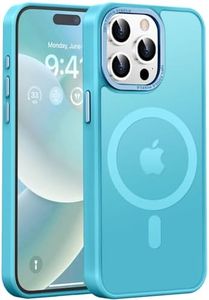 Newfuture Upgraded Magnetic for iPhone 15 Pro Max Case [Compatible with Magsafe] [Mil-Grade Protection], Pocket-Friendly, Slim Translucent Phone Case Cover for iPhone 15 Pro Max 6.7", Lake Blue