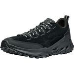 KEEN Men's Jasper Zionic Durable Tread Suede Climbing Approach Style Hiking Shoes, Black/Alloy, 10.5