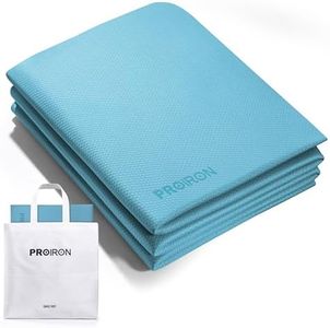 PROIRON Esterilla de Yoga Plegable,NOT PVC!!!, Mat de Yoga TPE Antideslizante 6MM de Grosor Fácil de Doblar para Fitness Yoga Ejercicio Pilates Deportes, Viajes, con bolsa de almacenamiento